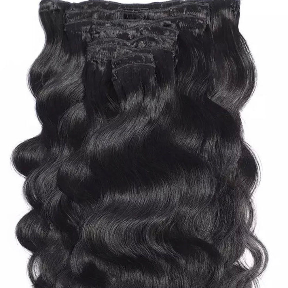 100% HUMAN HAIR CLIP-INS